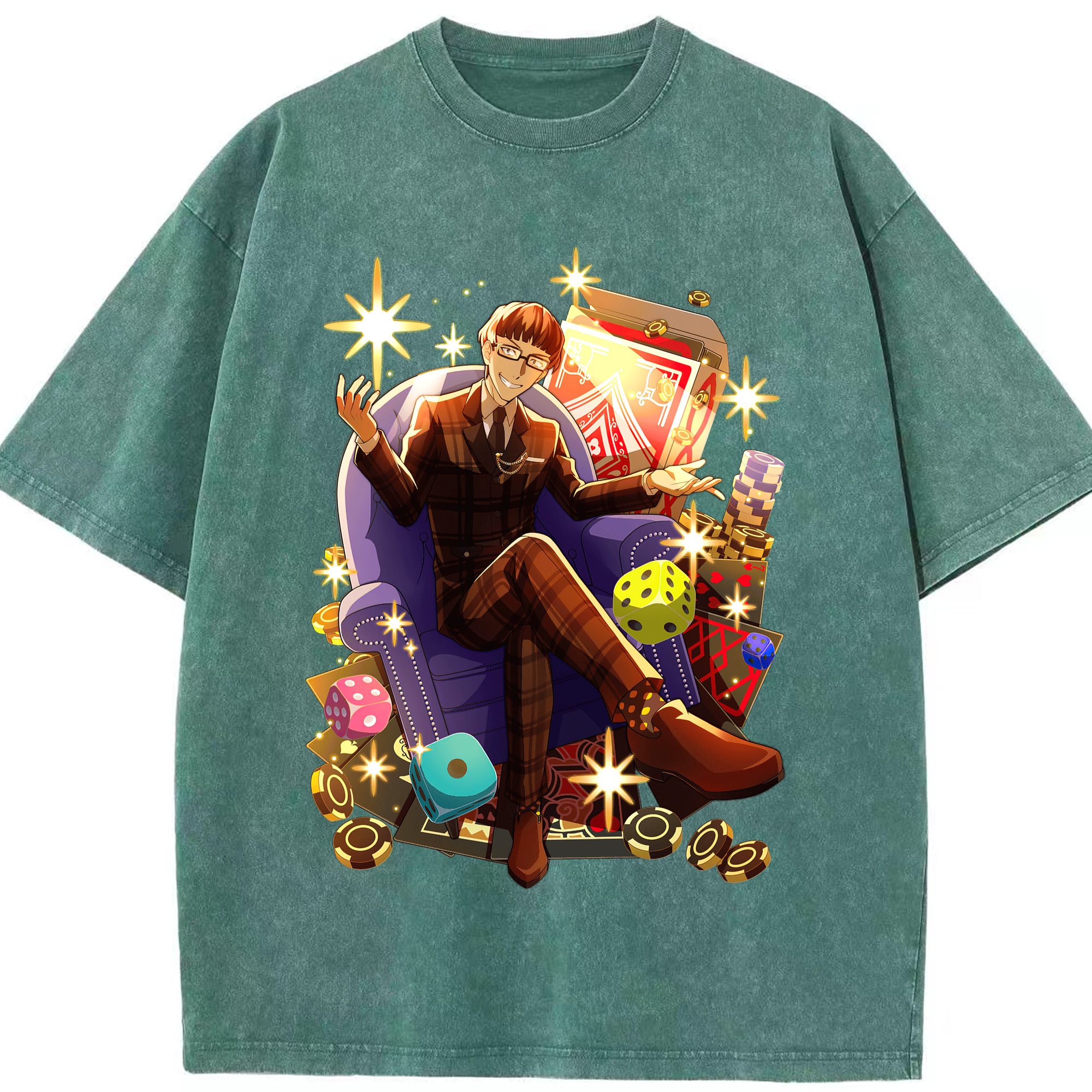 （画像用） 文豪ストレイドッグス Bungo Stray Dogs 綿100% ヴィンテージ風 半袖Tシャツ（フロントプリント）